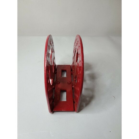 Vintage Red Cast Iron Rooster Napkin Holder Rustic Heavy Duty Farmhouse Decor - Picture 3 of 7